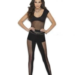 Vivace Fence Net Footless Bodystocking Women