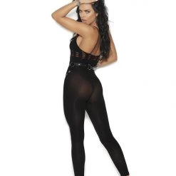 Vivace Cutout Opaque Halter Neck Bodystocking Women