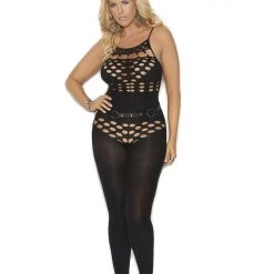 Vivace Cutout Opaque Halter Neck Bodystocking Women