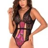 Mapale Lingerie Floral Print Teddy Women