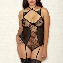 ICollection Eyelash Lace Soft Cup Teddy Lingerie