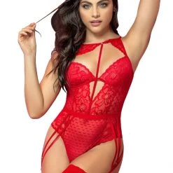Mapale Lingerie 2PC Heart Teddy