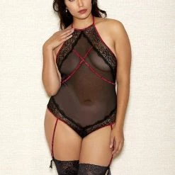 ICollection Halter Mesh Teddy Christmas