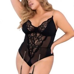 Mapale Lingerie 2PC Repreve Teddy With Chain