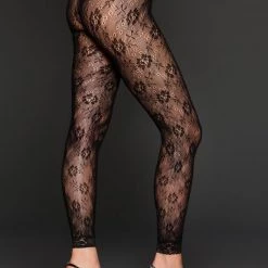 ICollection Floral Lace Leggings Hosiery