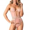 Mapale Lingerie Gold Boning Bustier Women