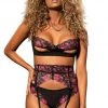 Mapale Lingerie Women 3PC Floral Set