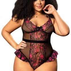 Mapale Lingerie Floral Lace Teddy Women