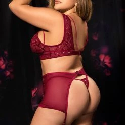 Mapale Lingerie 3PC Floral Lace Set