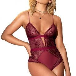 Mapale Lingerie Women Heart Back Teddy