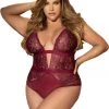 Mapale Lingerie Heart Back Teddy