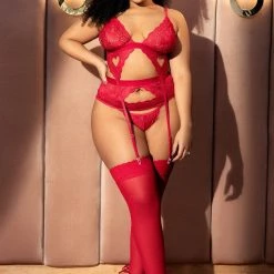 Mapale Lingerie 3PC Heart Set Women