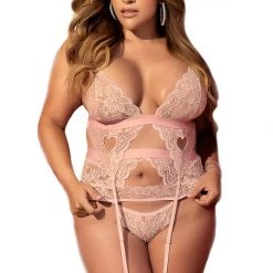 Mapale Lingerie 3PC Heart Set Women