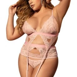 Mapale Lingerie 3PC Heart Set Women