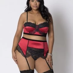 ICollection Strapless Bra & Garter Christmas