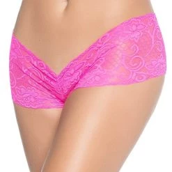 Mapale Lingerie Crotchless Low Rise Lace Boyshort