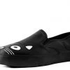 TUK-A9530L Black Kitty Slip On Sneaker Women