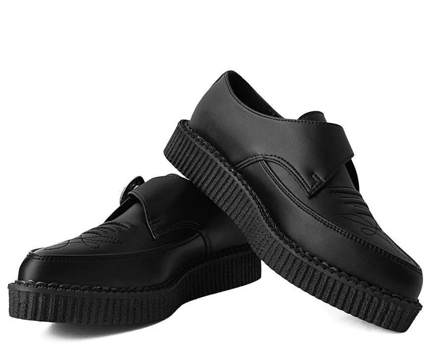 TUK-A9572 Black TUKskin™ Western Buckle Pointed Creeper 3 TUK-A9572 Black TUKskin™ Western Buckle Pointed Creeper