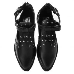 TUK A9574L Black TukSkin Western Pointed Open Bootie Women