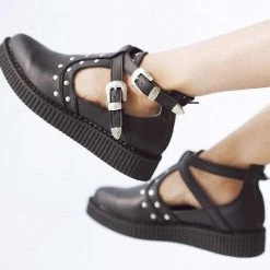 TUK A9574L Black TukSkin Western Pointed Open Bootie Women