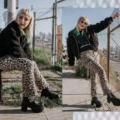 Women TUK-A9580L Black 2-Buckle Nosebleed Boot