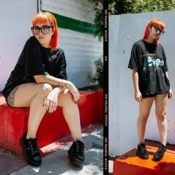 TUK-A9585L Black Suede Wave Platform Creeper Sneaker 13 TUK-A9585L Black Suede Wave Platform Creeper Sneaker