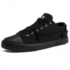 Women TUK-A9589 Black Canvas Low Top Sneaker