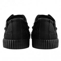 Women TUK-A9589 Black Canvas Low Top Sneaker