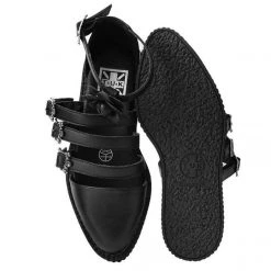 TUK-A9591L Black TUKskin™ Strappy Rose Mary Jane Creeper Women 12 TUK-A9591L Black TUKskin™ Strappy Rose Mary Jane Creeper Women