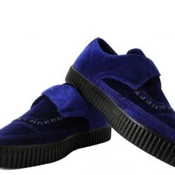 TUK-A9597 Midnight Blue Velvet Pointed Buckle EZC