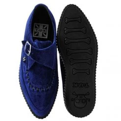 TUK-A9597 Midnight Blue Velvet Pointed Buckle EZC