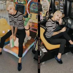 TUK-A9597 Midnight Blue Velvet Pointed Buckle EZC