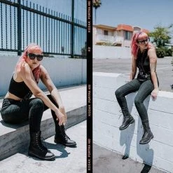 TUK A9647 Black 10-Eye Gibson Boot Women