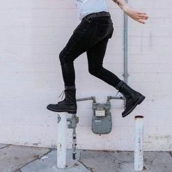 TUK A9647 Black 10-Eye Gibson Boot Women