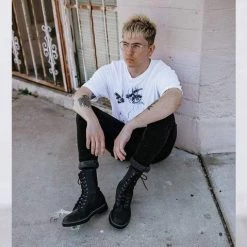 TUK A9647 Black 10-Eye Gibson Boot Women