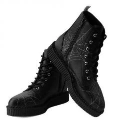 TUK A9746 Black TUKskin™ 7-Eye Spiderweb Glow Boot Women