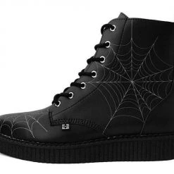TUK A9746 Black TUKskin™ 7-Eye Spiderweb Glow Boot Women