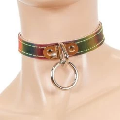 Funk Plus Rainbow Sub Bondage Choker
