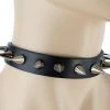 Funk Plus Fetish 3/4" BLACK LEATHER CHOKER