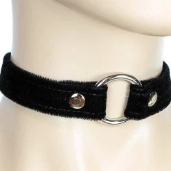 Funk Plus 3/4" VELVET CHOKER WITH ONE 1" -O- RING