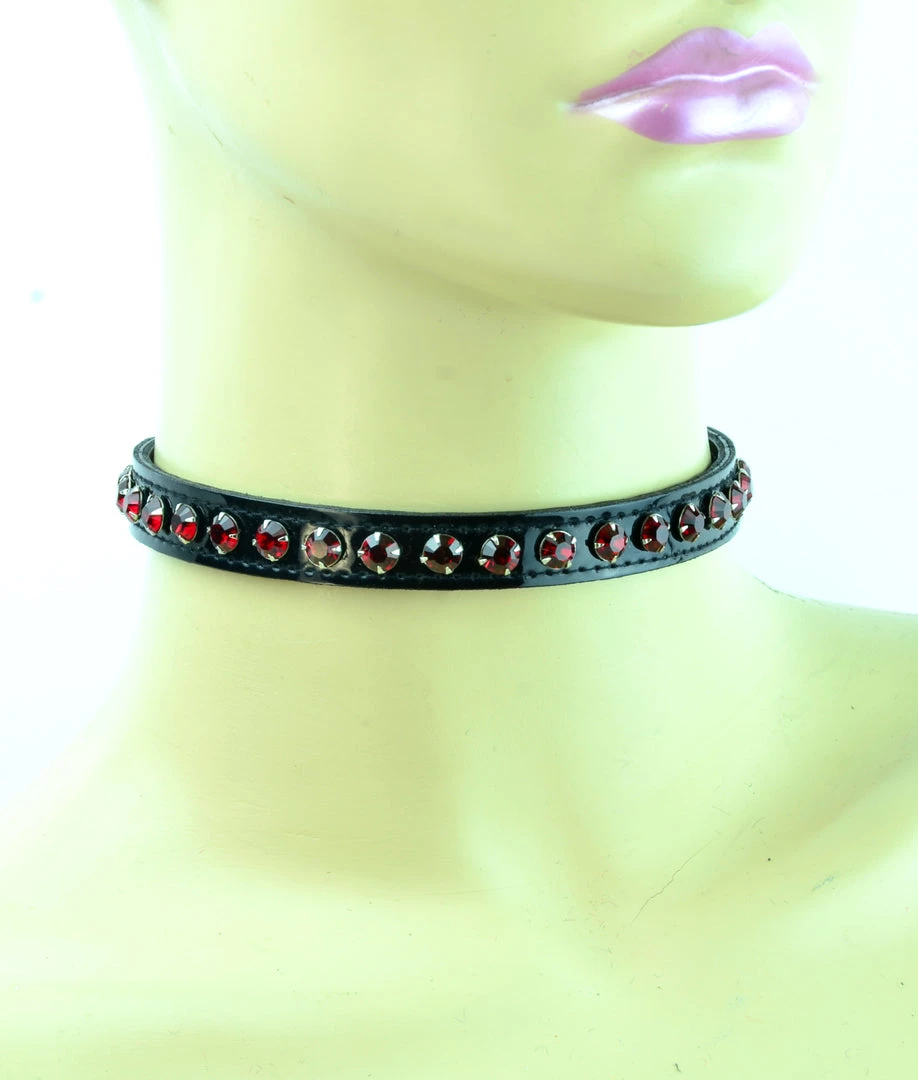 Funk Plus Christmas One Row Rhinestones Choker 1 Funk Plus Christmas One Row Rhinestones Choker
