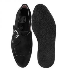 TUK D9765 Black Suede 1970 Pointed Original Creeper Women