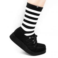 TUK-F7270 Black Suede Viva II Low Creeper Women