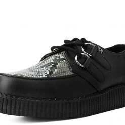 Women TUK-F9672 Black & Grey Snake Viva II Low Creeper