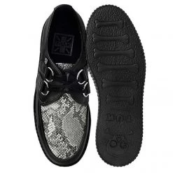 Women TUK-F9672 Black & Grey Snake Viva II Low Creeper 12 Women TUK-F9672 Black & Grey Snake Viva II Low Creeper