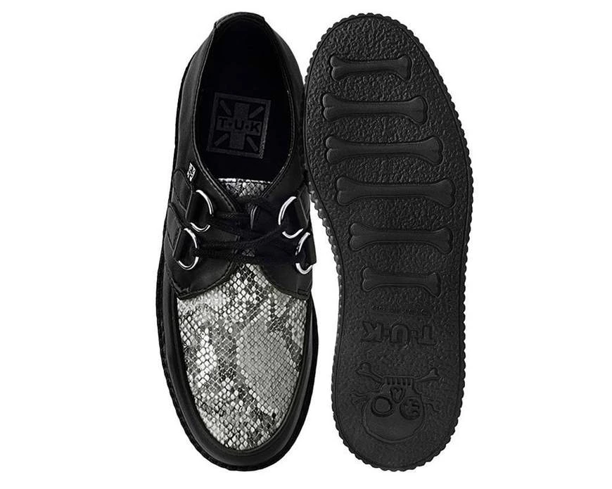 Women TUK-F9672 Black & Grey Snake Viva II Low Creeper 3 Women TUK-F9672 Black & Grey Snake Viva II Low Creeper