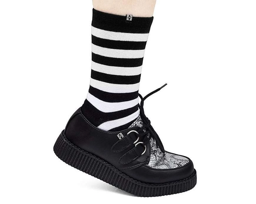 Women TUK-F9672 Black & Grey Snake Viva II Low Creeper 4 Women TUK-F9672 Black & Grey Snake Viva II Low Creeper