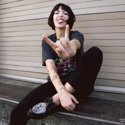 Women TUK-F9672 Black & Grey Snake Viva II Low Creeper 16 Women TUK-F9672 Black & Grey Snake Viva II Low Creeper