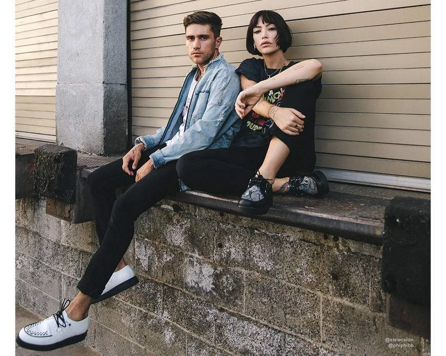 Women TUK-F9672 Black & Grey Snake Viva II Low Creeper 8 Women TUK-F9672 Black & Grey Snake Viva II Low Creeper