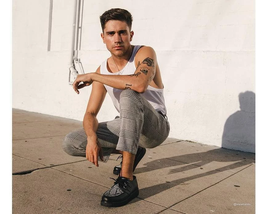 Women TUK-F9672 Black & Grey Snake Viva II Low Creeper 10 Women TUK-F9672 Black & Grey Snake Viva II Low Creeper